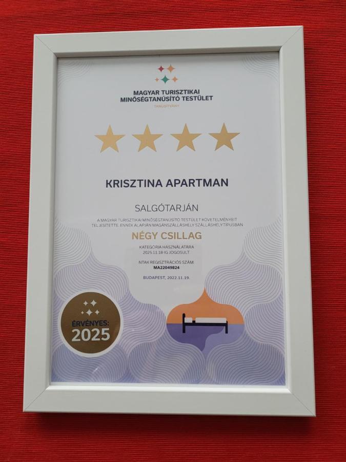 SalgótarjánKrisztina Apartman公寓 外观 照片